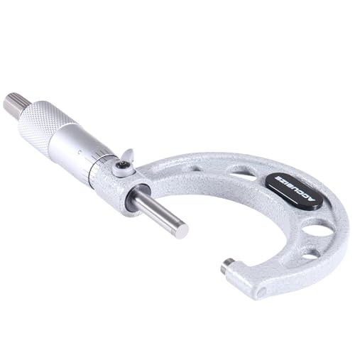 Accusize Industrial Tools 1-2 inch by 0.0001'' Ultra-Precision Outside Micrometer, Eg00-0002 - size: 1-2"