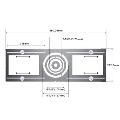 Sidasu 48 Pack New Construction Mounting Plate for 3, 4, 6" Recessed Lights - size: 48 Pack