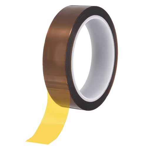 uxcell Heat Tape,25mmx33m(108ft) Heat Transfer Tape(0.08mm T,Brown) - size: 25mm
