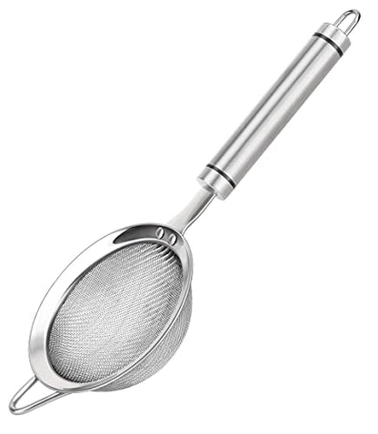 Fine Mesh Strainer with Handle Tea Sifter Stainless Steel Sieve - size: 3.35 in Small