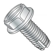#12-24 x 3/4" Type F Hex Washer Head Tapping Screws, Zinc Plated, 100 Pack
