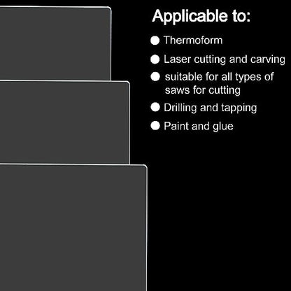 6 PCS 2mm Rectangle Acrylic Blanks, Clear for LED Light Base - size: Rectangle Shaped