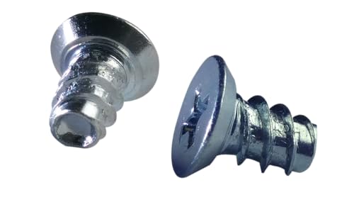 #6 x 5/16" Phillips Flat Head 48-2 Thread Forming Screws, Zinc, 10000 Pack - size: #6 x 5/16", style: Bulk