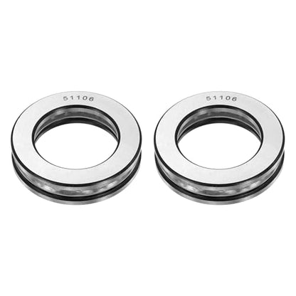 uxcell 2Pcs Thrust Ball Bearings, 30mm Bore 47mm OD 11mm Thick 51106 ABEC5 - size: 51106 30mm x 47mm x 11mm