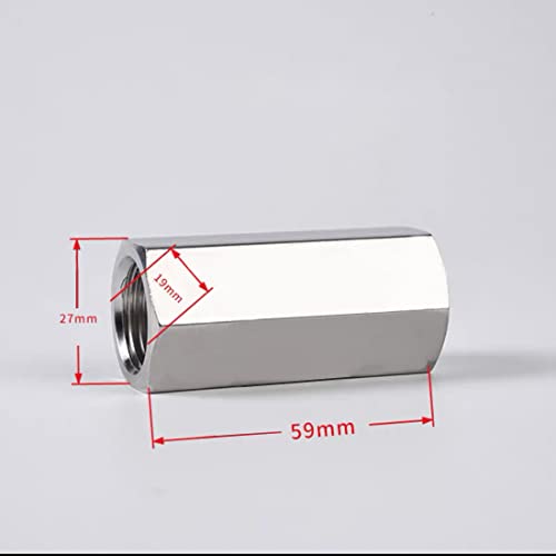 One Way Air Check Valve 1/2 Femal Threaded Full Ports Brass Nickel Plating Non Return Check Valve, 1Pcs - color: 1/2