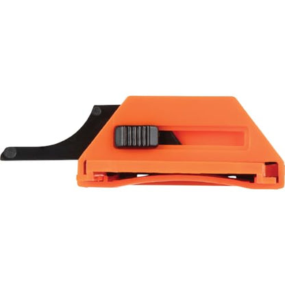 Klein Tools 44125 Utility Knife Blade Dispenser with 50 Triple Ground Replacement Blades for Long-Lasting Sharpness