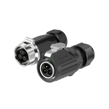 LP16 3PIN Industrial Waterproof Connector IP68 Quickly Plugging Aviation Connector Solder-Assembly M16 3PIN Circular Connector Fast Release Electrical Connector Male Plug&Female Socket - size: 3 Pin, style: Male Plug / Female Socket