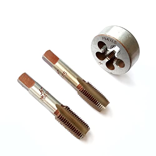 AtticZone M14 x 1.5 Metric Hand Thread Tap and Die Set, Right Hand - size: M14x1.5