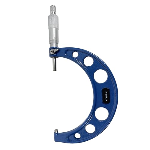HFS(R) 4-5" Outside Micrometer with 0.0001" Accuracy, Carbide Anvil and Laser-Etched Scale - size: 4-5"x0.0001", style: Classic Ratchet