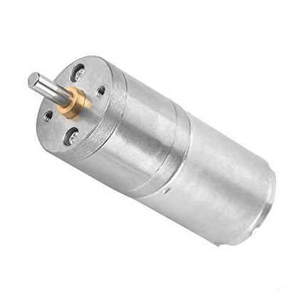 12V DC Geared Motor 25GA-370 Mini Gear Reduction Motor with Metal Gears Low Noise Electric Motor for Electronic Lock Robot Smart Home DIY Projects 300RPM - size: 300RPM