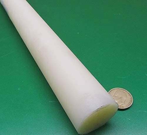 Natural Nylon 6/6 Extruded Round Rod 1.50" (1-1/2") x 4 Ft Length 1 pc