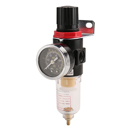 Baomain Pneumatic Filter Regulator AFR-2000 1/8"PT Air Treatment Unit w Pressure Gauge