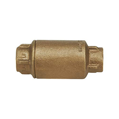 Midline Valve 372D322-5 Inline Spring Loaded Check Valve, Backflow Prevention, Lead Free, 1 in. Sweat Connections, Cast Brass (5 Pack) - size: 1 in., style: 5 Pack