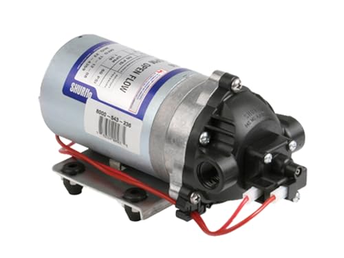 Pentair SHURflo 8000-543-236 Automatic-Demand Diaphragm Pump, 1.8 GPM With Viton Valves, Santoprene Diaphragm, 50 PSI Demand Switch, 12V, 3/8" NPT Female Port