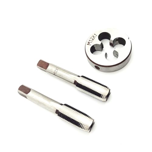 AtticZone M12 x 1.0 Metric Hand Thread Tap and Die Set, Right Hand - size: M12x1.0
