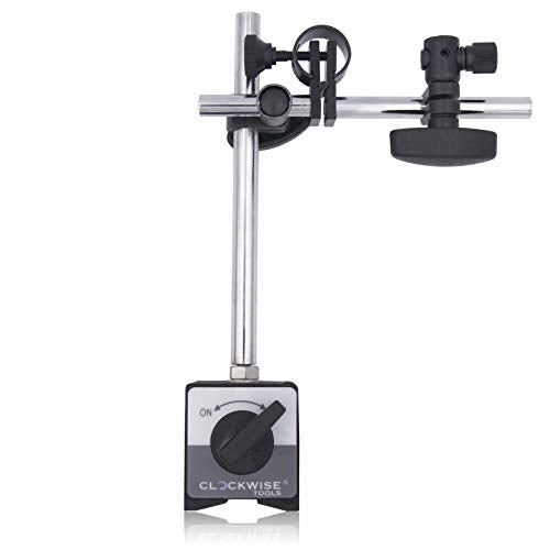 Clockwise Tools MGBR-02 Magnetic Base Stand for Digital Dial Indicator Gauge 176lbs Max Pull - style: MGBR-02 Standard
