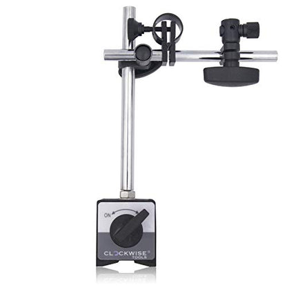 Clockwise Tools MGBR-02 Magnetic Base Stand for Digital Dial Indicator Gauge 176lbs Max Pull - style: MGBR-02 Standard