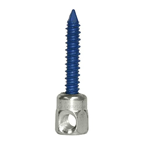 Everflow 8061957-25 3/8" Screw Horizontally Threaded Rod Anchor Designed for Concrete Structure, Steel with Zinc Finish, Blue Delta Seal (25 Pack) - size: Pack of 25