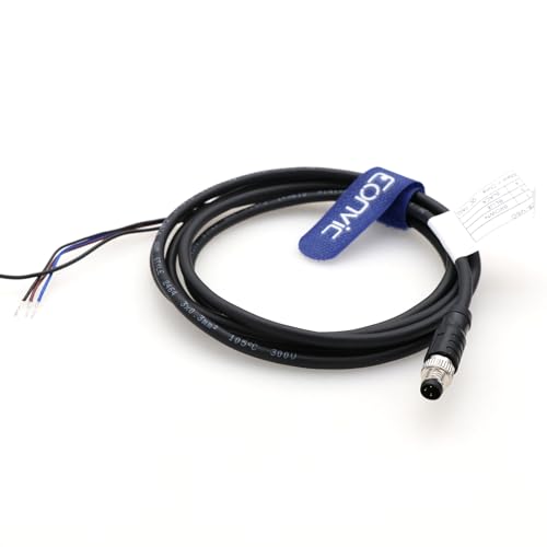 M8 Cable 3 Pin A Code Male to Open Aviation Sensor Cable Waterproof Shielded Electrical Cable for Industrial Automation Control Fieldbus Module Device Network 2m - color: 3pin Male to Open, size: 2m