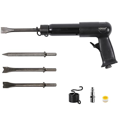UW-AH250 Long Barrel Air Hammer Kit with Quick Change Retainer and 4 Chisels, 3-5/8 Inch Stroke, 2200 BPM, Light weight (AH250P - Long Barrel) - style: UW-AH250 Long Barrel