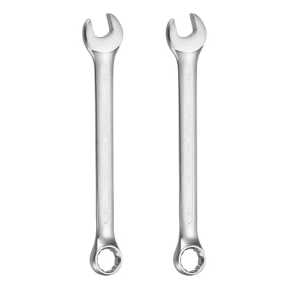 HARFINGTON 2Pcs Metric Combination Wrench 13mm Open End & 15-Degree Offset - size: 13mm