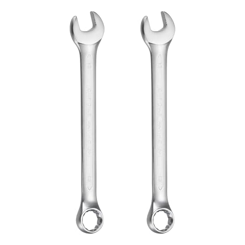 HARFINGTON 2Pcs Metric Combination Wrench 13mm Open End & 15-Degree Offset - size: 13mm