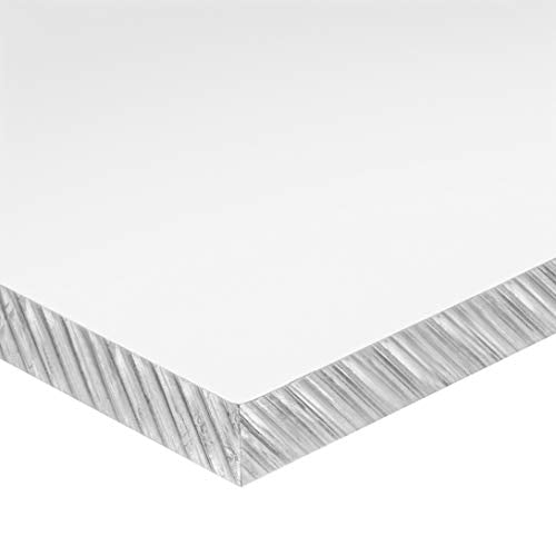 Clear Polycarbonate Plastic Sheet - 1/4"T x 48"W x 48"L Partition, Divider, Shatter Proof, Industrial, Easy to Machine