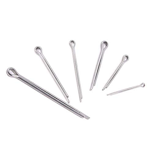 100pcs 304 Stainless Steel Cotter Pin Clip Key Fastner Fitting Assortment Kit for Automotive Mechanics Small Engine Repair，Automotive, Mechanics, Car Garage, Power Equipment, Cars, Trucks Law - size: 100pcs Cotter Pin Assortment Kit