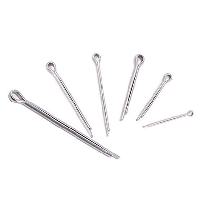 100pcs 304 Stainless Steel Cotter Pin Clip Key Fastner Fitting Assortment Kit for Automotive Mechanics Small Engine Repair，Automotive, Mechanics, Car Garage, Power Equipment, Cars, Trucks Law - size: 100pcs Cotter Pin Assortment Kit