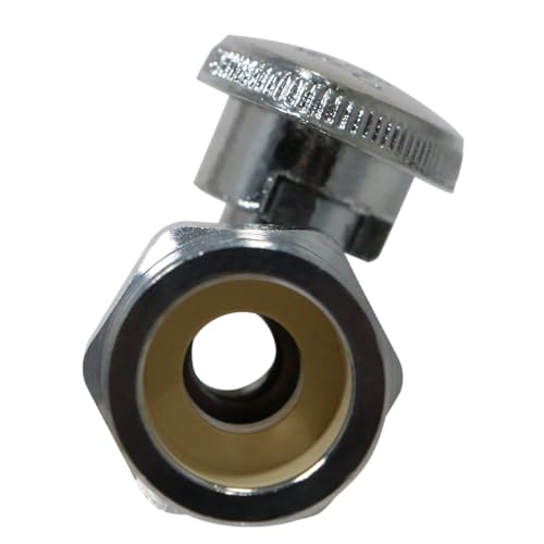 5 Pack XFITTING 3/8" OD Compression x 1/2" CPVC Straight Valve - size: .5" CPVC x .375" Straight
