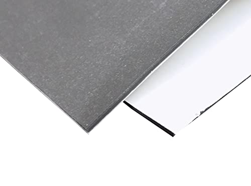 Silicone Rubber Sheet with PSA Adhesive Backing, 60A Durometer, 1/16 x 9 x 12 Inch, Made in the USA, High Temp Material for Gaskets Pads Washers Leveling Objects DIY Sealing
