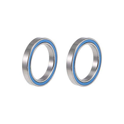 uxcell 6704-2RS Deep Groove Ball Bearings 20mm x 27mm x 4mm Double Sealed Chrome Steel Blue Cover P6(ABEC3) 2pcs - size: 20x27x4mm