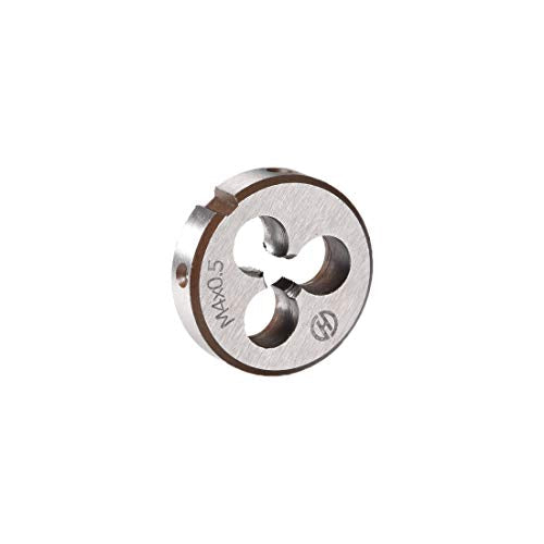 uxcell M4 x 0.5 Metric Round Die, Machine Thread Right Hand Threading Die, Alloy Steel Screw Thread Cutting Die - size: M4 x 0.5
