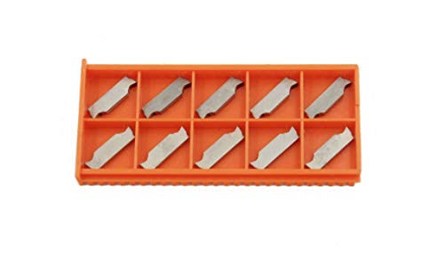 Accusize Industrial Tools MGGN300-LH Double End Cut-Off Carbide Inserts for Cutting Aluminum, 10pcs/Set, 2403-4027x10 - size: MGGN300-LH, Cutting Aluminum