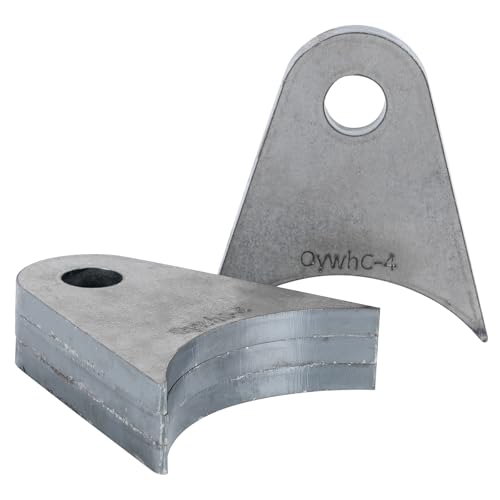 Weld on Tabs, Axle Shock Mount Bracket, 1/2" Hole, 1/4" Thick, 4 Pcs - color: 3" Axle Mount-1/4" Thick