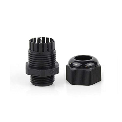 EZFIT Long Threads Cable Gland 10 Pack Plastic Waterproof Adjustable 3-13mm Cable Connectors PG7 PG9 PG11 PG13.5 PG16 Cable Glands Joints With Gaskets Enough Thread (Long Thread)