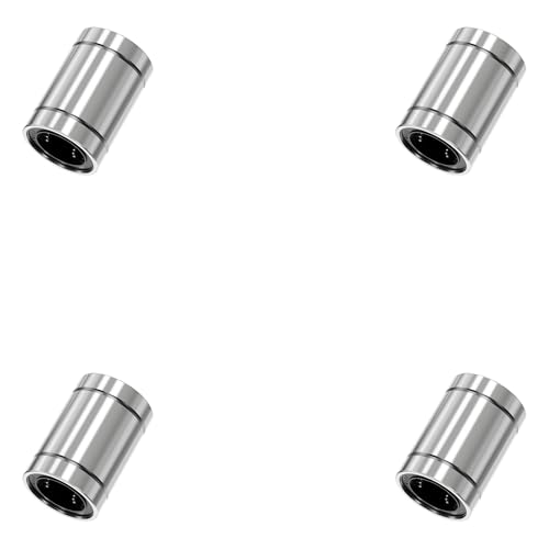 4PCS LM8UU Linear Ball Bearings, 8mm Bore Dia, 15mm OD, 24mm Length with Double Side Rubber Seal Linear Rail for CNC,3D Printer - size: LM8UU Size 8x15x24mm