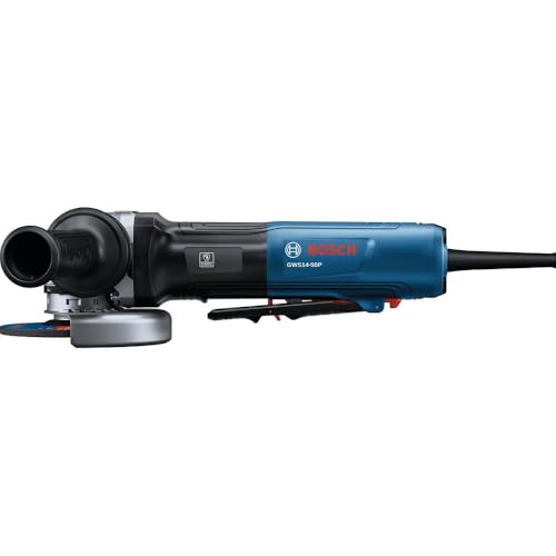 BOSCH GWS14-50P 5 In. Angle Grinder with Lock-On Paddle Switch - Complete Set for Versatile Grinding and Cutting