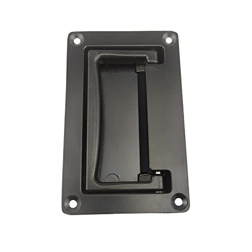 Zinc Alloy Recessed Pull Handle Container Handle Black Flush Lift Recessed Door Handle,4.33 Inch,2 Pack