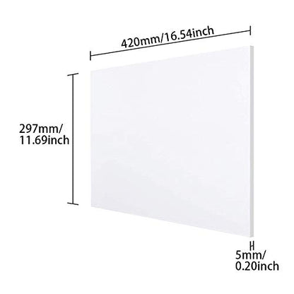 Fielect Clear Acrylic Sheet 16.54" x 11.69" Cast Plexiglass Sheet 0.20" Thick (5mm) Transparent Board Panel with Protective Paper for Home Decor, Craft, Picture Frame, Signs, DIY Display Projects - size: 5mm/0.2" Thick