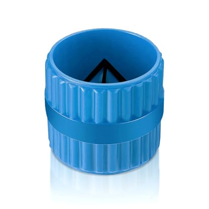 Pipe Reamer Deburring Tool, Inner & Outer for Copper PVC Brass Tubes Blue - color: Blue