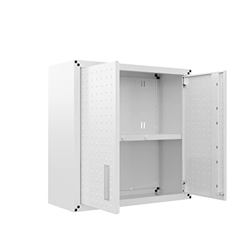 Manhattan Comfort Fortress Storage Units, White - color: White, style: Dual Floating