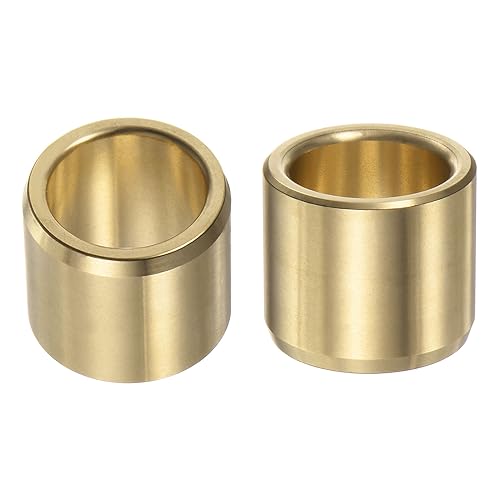 HARFINGTON 2pcs Sleeve Bearings 3/4" Bore 1" OD 7/8" Length Wrapped Oilless Bushings Brass Alloy for Transmission Conveyor Systems - size: 3/4" x 1" x 7/8"