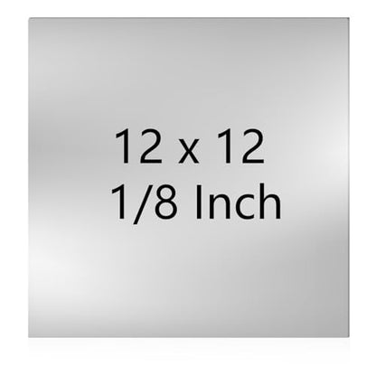 304 Stainless Steel Sheet, 12" X 12" X 1/8" Stainless Steel Plates Metal - size: 12x12x1/8 inch