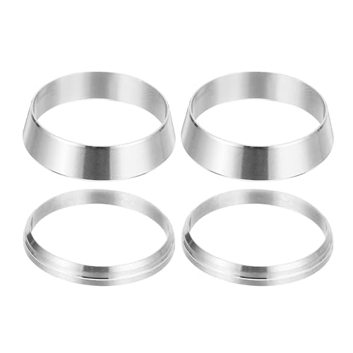 PATIKIL 1" Tube OD 304 Stainless Steel Compression Tube Fitting Sleeve, 2 Pack Double Ferrule Ring Tubing Fitting Assortment Kit, Silver - size: 1 Inch
