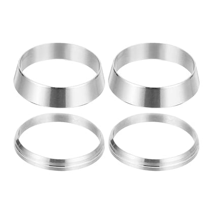 PATIKIL 1" Tube OD 304 Stainless Steel Compression Tube Fitting Sleeve, 2 Pack Double Ferrule Ring Tubing Fitting Assortment Kit, Silver - size: 1 Inch