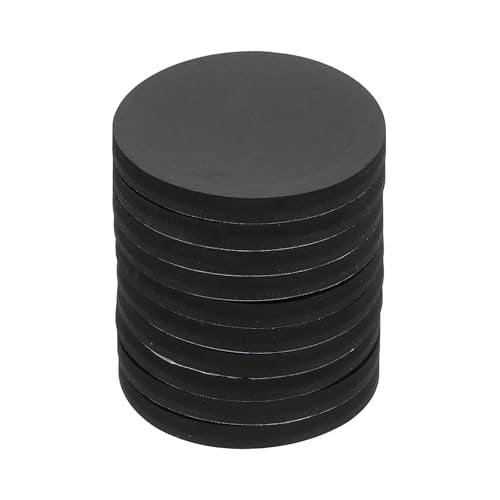 PATIKIL Non Slip Furniture Pads 2-3/16" (55mm x 5mm), 10 Pcs Adhesive Backed Round Rubber Feet Anti-Scratch Rubber Furniture Grippers for Hardwood Floor Electronics Bed Drawers DIY - size: 55mm x 5mm