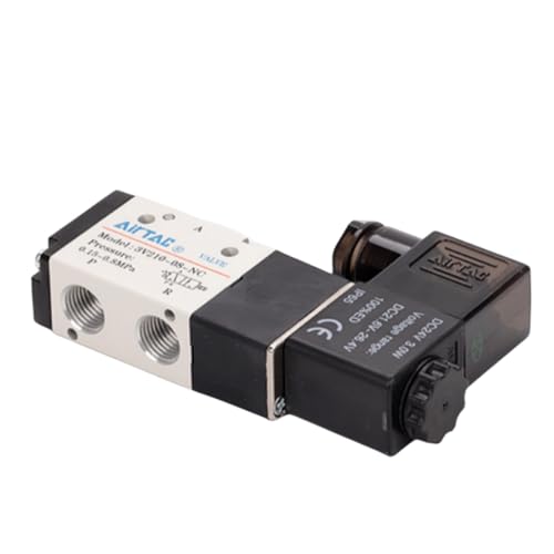 Solenoid Valve DC12V 3/2 Way AirTAC 3V210-08 1/4"PT Normally Closed Air Pneumatic Electric - size: 1/4"PT, style: 3V210-08 DC12V
