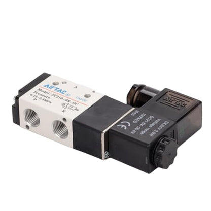 Solenoid Valve DC12V 3/2 Way AirTAC 3V210-08 1/4"PT Normally Closed Air Pneumatic Electric - size: 1/4"PT, style: 3V210-08 DC12V