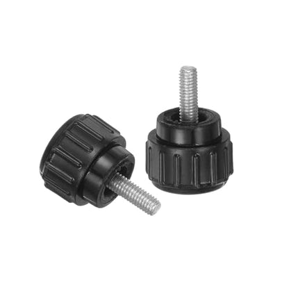 uxcell 8pcs Knurled Clamping Knobs M3 x 8mm Metric Male Thread 14mm Head - size: M3 x 8mm x 14mm